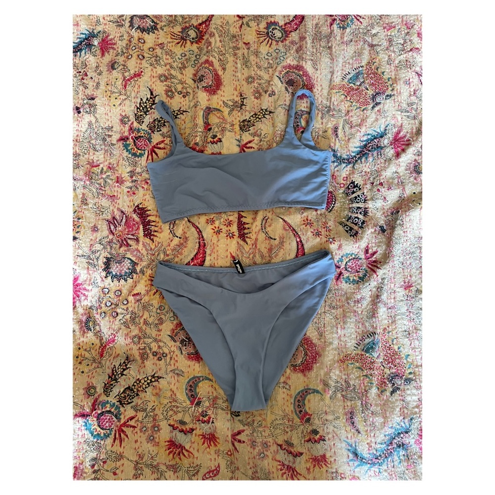 BAD MOON bathing suit in dusty blue